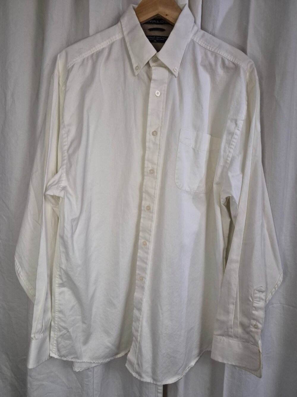 Devon & Jones XL White Advantage Pima Twill Cotton Button Up Event Business Top